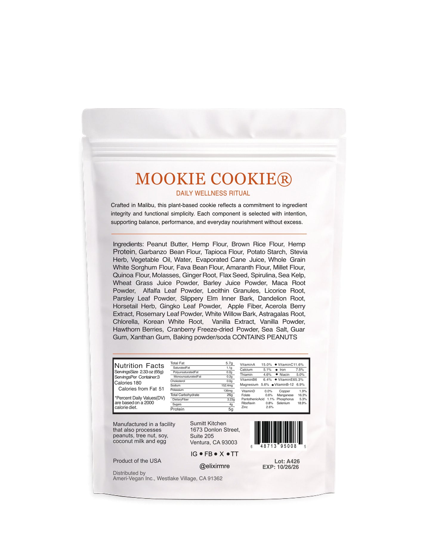 Meal Cookie - Peanut Butter
