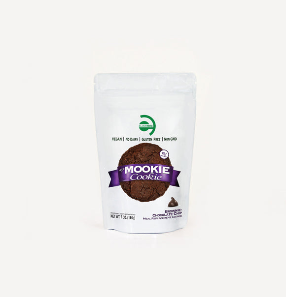 Elixir MRE - Mookies - gluten free vegan meal cookies, super-foods, and immune support teas -Meal Cookie - Chocolate Chip Brownie - Elixir MRE